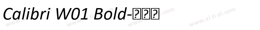 Calibri W01 Bold字体转换